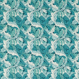 Acanthus William Morris Dekostoff blau grün