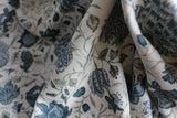 Bio Vorhangsstoffe denim blau