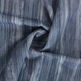 Bio Stoff Aquarelle Streifen indigo