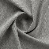 Bekleidungsstoff aus recycelter Baumwolle mit Jacquard Fischgrat Musterung in anthrazit