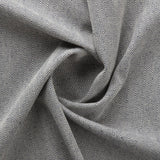 Bekleidungsstoff aus recycelter Baumwolle mit Jacquard Fischgrat Musterung in tiefblau