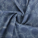 Bio Dekostoff Indigo  Punkte
