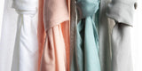 helle Transparente Bio Baumwollstoffe