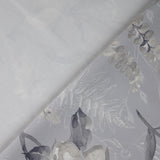 Blumenstoff Soft pastell grau