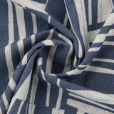 Organic Stoffe in indigo blau