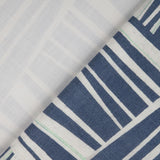 Organic Stoffe in indigo blau
