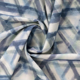 Bio Aquarell Stoffe indigo blau