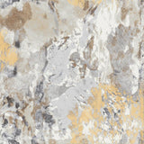 Bio Aquarelle Stoff  grau und gelb