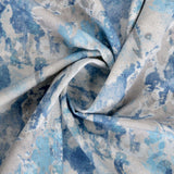Bio Aquarelle Stoff indigo