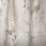 Blumige  Voile Stoff Meterware in braun
