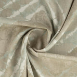 Bio Baumwolle mit Zackenmuster in schönen beige Farbtönen