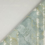 Bio Baumwolle mit Zackenmuster mixed green
