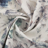 Bettwäsche Meterware Blumenstoff indigo