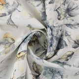 Bio Satin Stoffe dunkelgrau