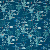 Unterwasser Design Bio Baumwolle blau