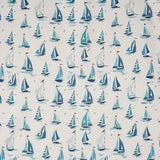 #Segelboot Design Bio Baumwolle in der Farbe blau