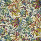 Moderne Vorhangstoffe mit bunten Blumenmotiv