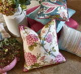 Blumenbouquet Kissen Dekostoff rosa