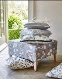 Jacquard Kissenstoff in hellgrau
