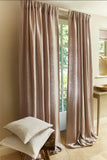 Leinenstoff beige farbend aus Europa