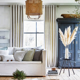 Gardinenstoff aus receltem Polyester in der Farbe vanilla