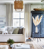 Gardinenstoff aus receltem Polyester in der Farbe rhino