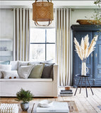 Gardinenstoff aus receltem Polyester in der Farbe linen