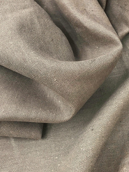 Bio Leinen Denim braun