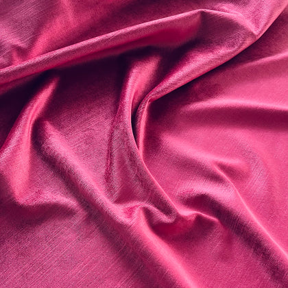 edles Baumwoll Samt in fuchsia