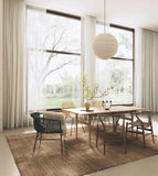 Transparenter Gardinenstoff in der Farbe hanf