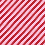 Stoff mit diagonal gewebten Streifen in rot und rosa