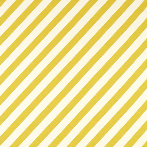 Stoff mit diagonal gewebten Streifen in gelb und weiß
