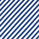 Stoff mit diagonal gewebten Streifen in blau und weiß