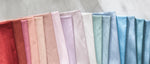 extrabreiter Vorhangstoff in der Farbe pfirsich
