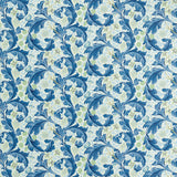 Baumwollstoff Leicester in blau