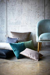 weicher Velour in grau