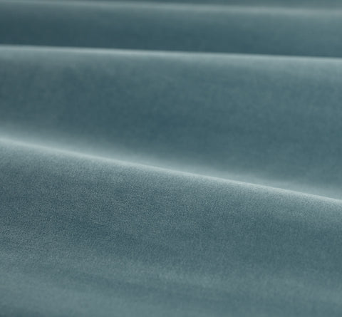 Samt aus Baumwolle in der Farbe cyan