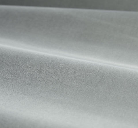 metallgrauer Baumwollsamt