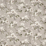 Stoff mit Jasmin Blüten in grau und grau