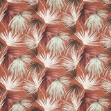 Japanische Palmenblätter Stoff in rot