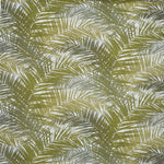Leinenstoff Palmenmuster hellgrün