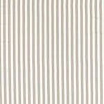 Edler Streifen Stoff aus 100% Baumwolle in grau und weiß