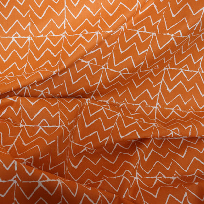 Dekostoff orange Baumwolle