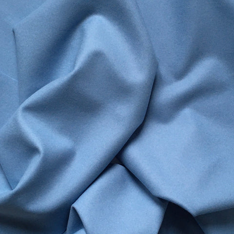 Vorhangstoff Schurwolle eisblau